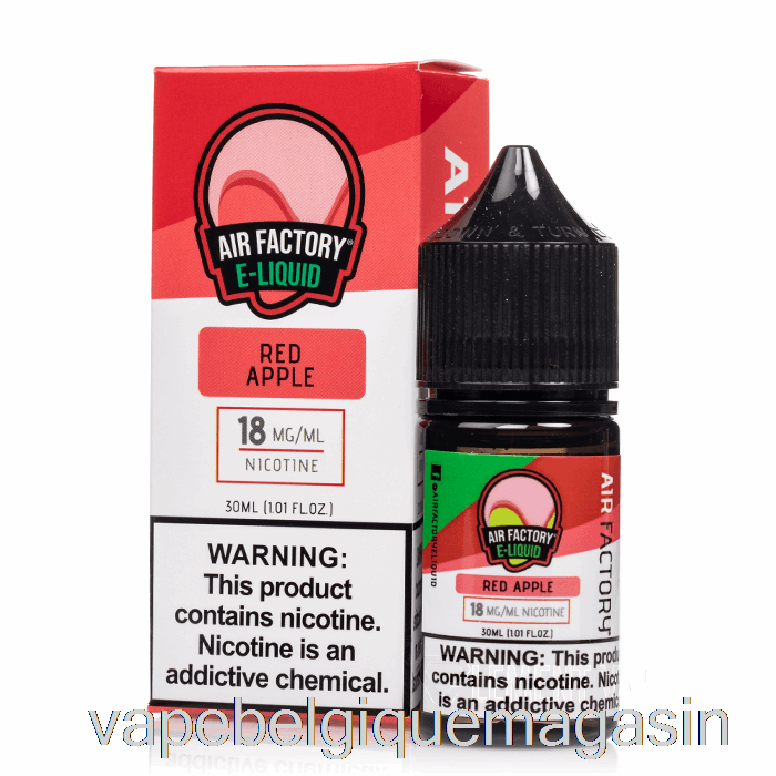 Vape Juice Pomme Rouge - Sels D'usine D'air - 30ml 36mg